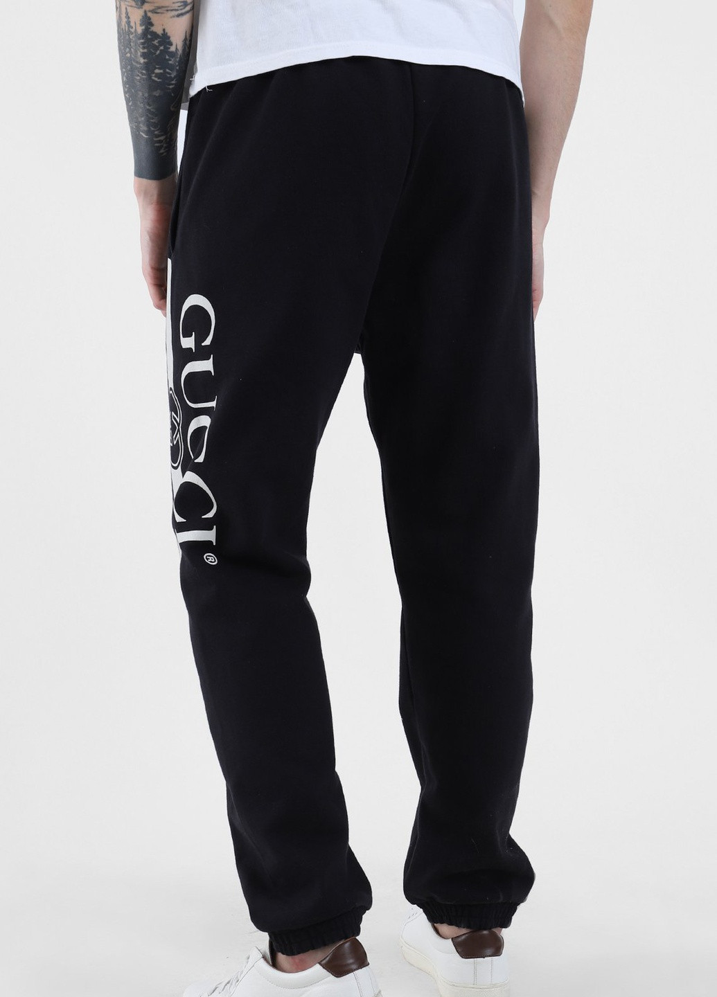 Чорні спортивні штани з логотипом Gucci (251250166)