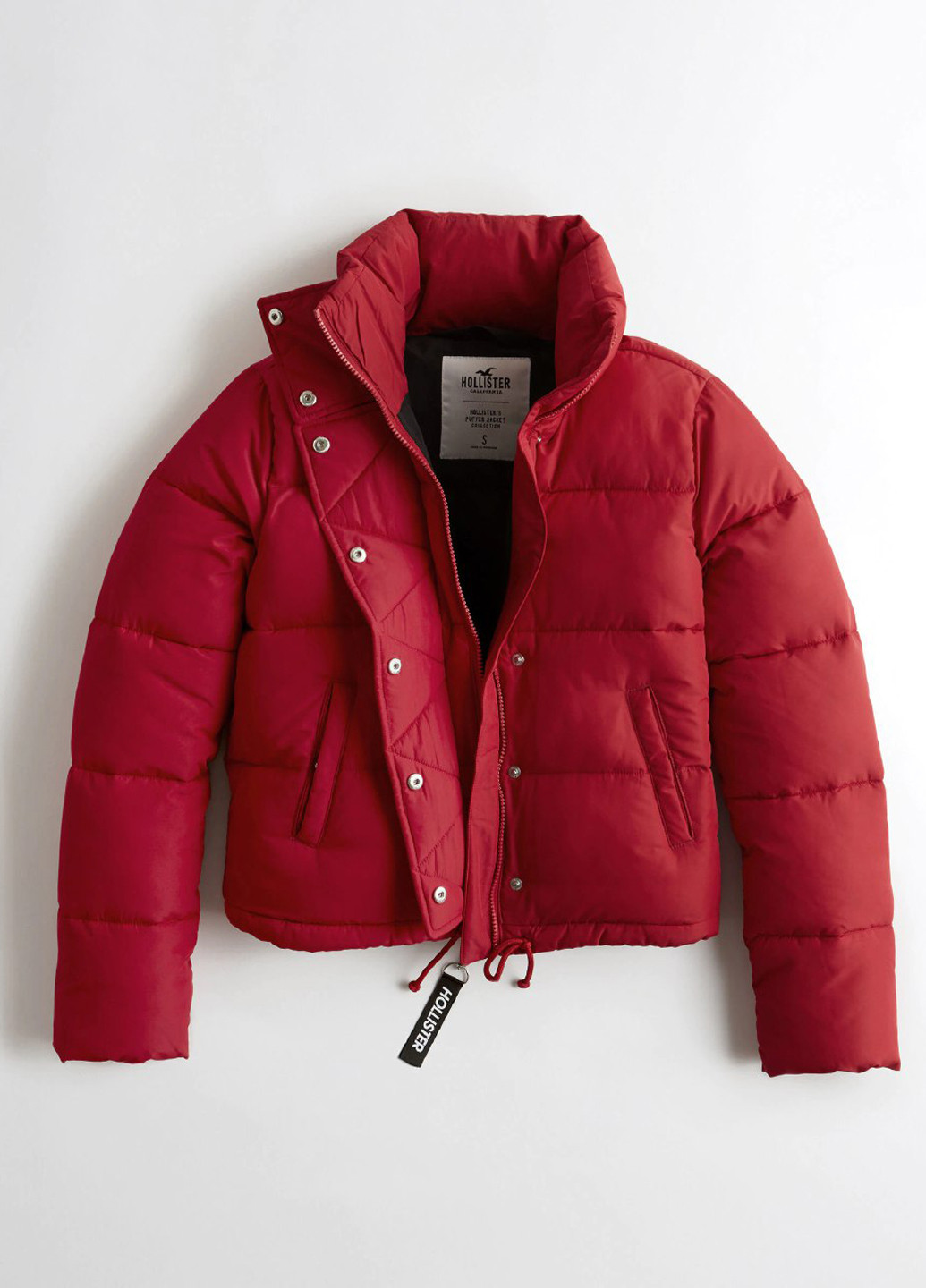 Темно-красная демисезонная куртка Hollister