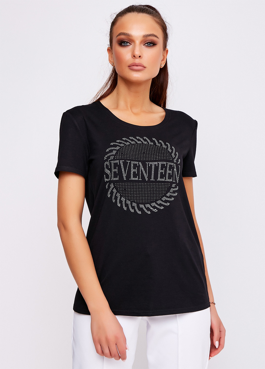 Черная летняя футболка ST-Seventeen