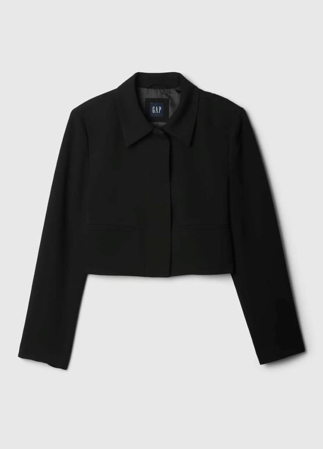 Черный женский жакет Gap однотонный - демисезонный