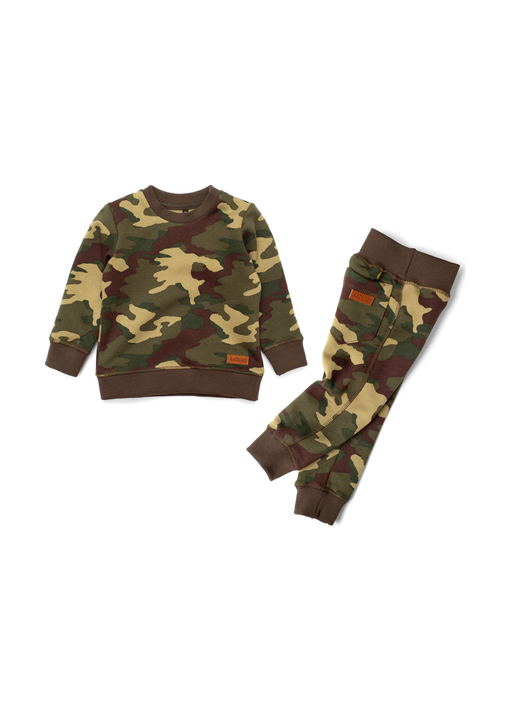 Оливковый (хаки) демисезонный комплект (свитшот, брюки) ArDoMi