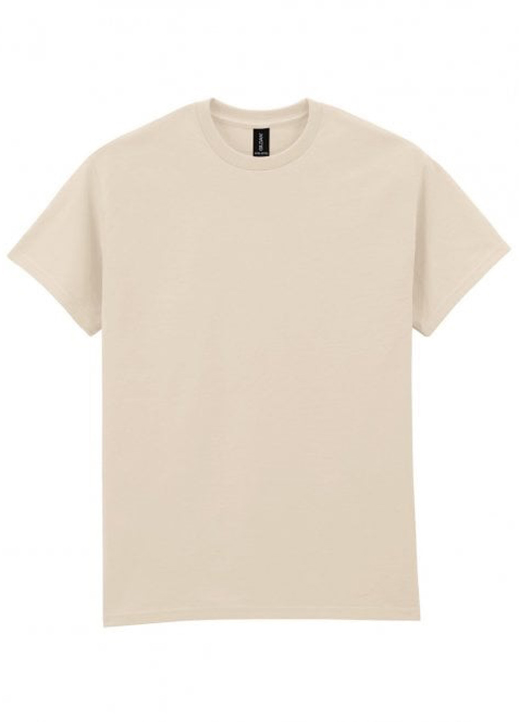 Серо-бежевая футболка Gildan