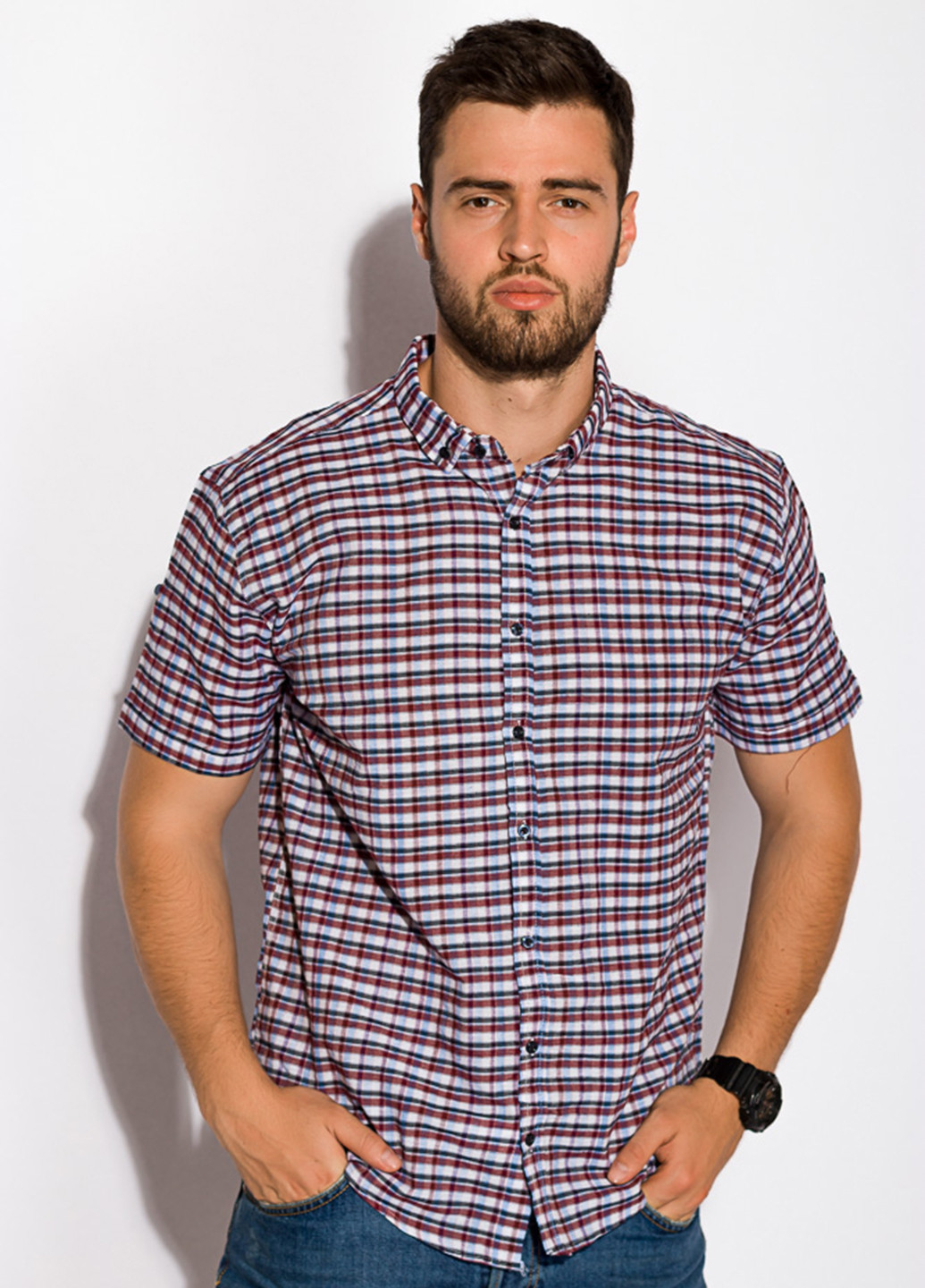 Цветная кэжуал рубашка в клетку Time of Style