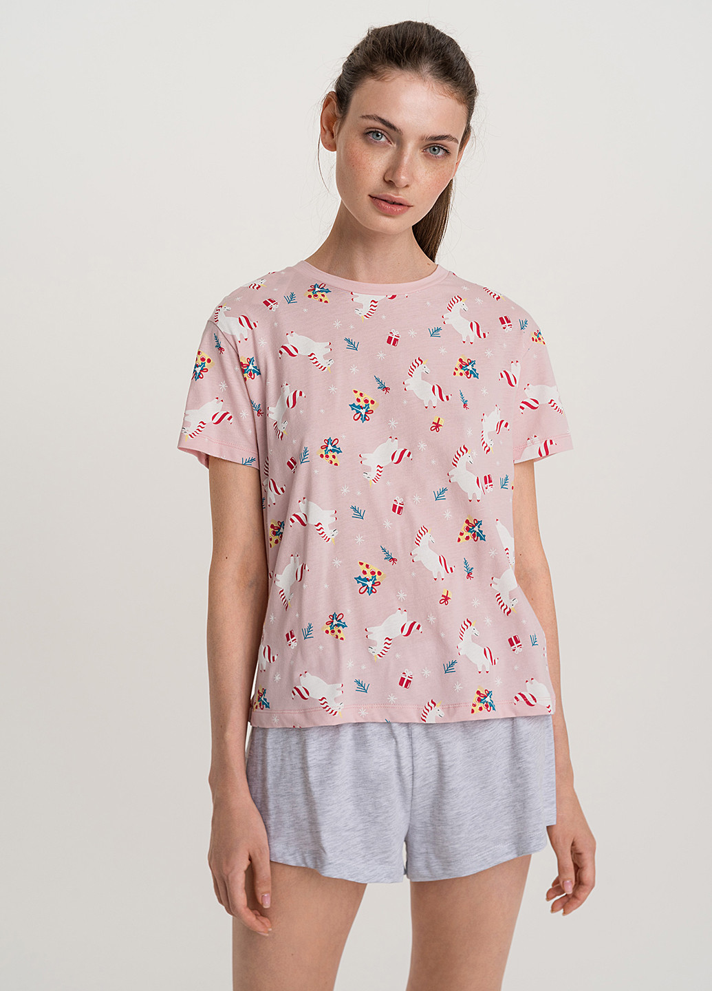 Комбинированная всесезон пижама футболка + шорты befree