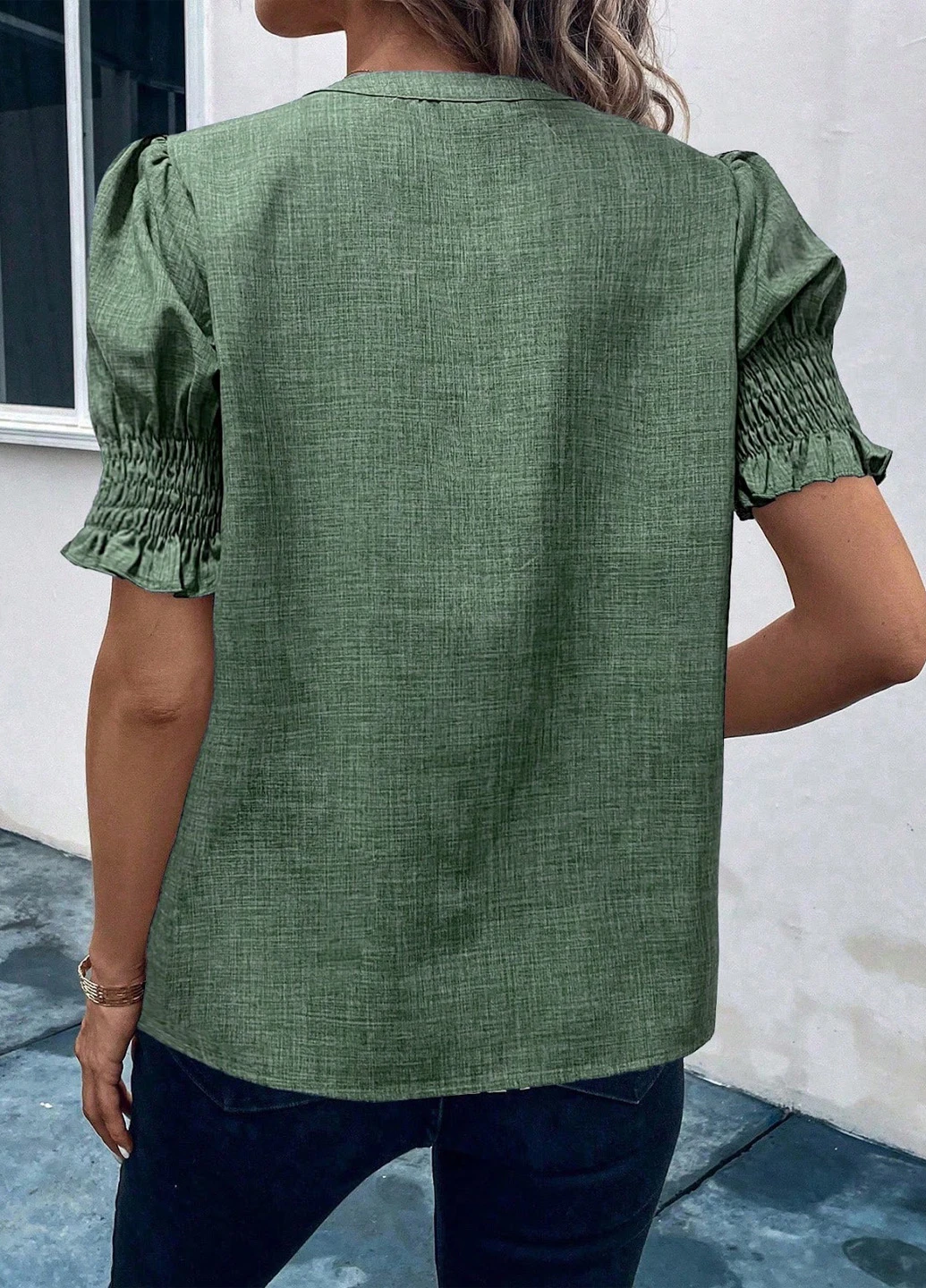 Зелена блуза SHEIN