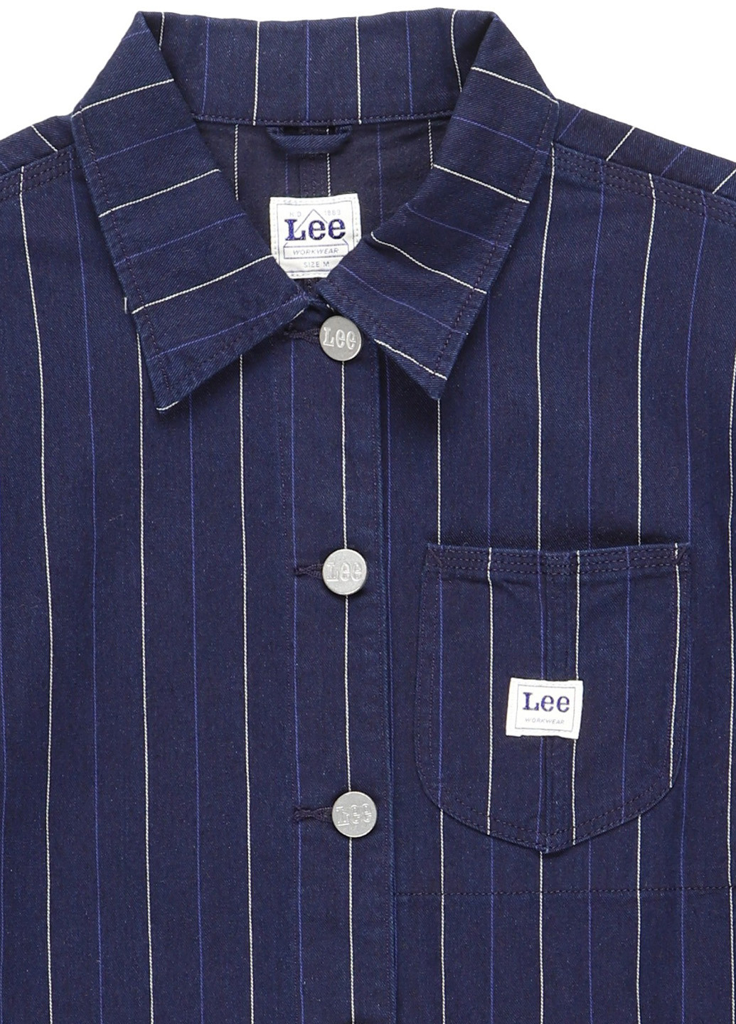 Темно-синий женский жакет Lee полосатый - демисезонный