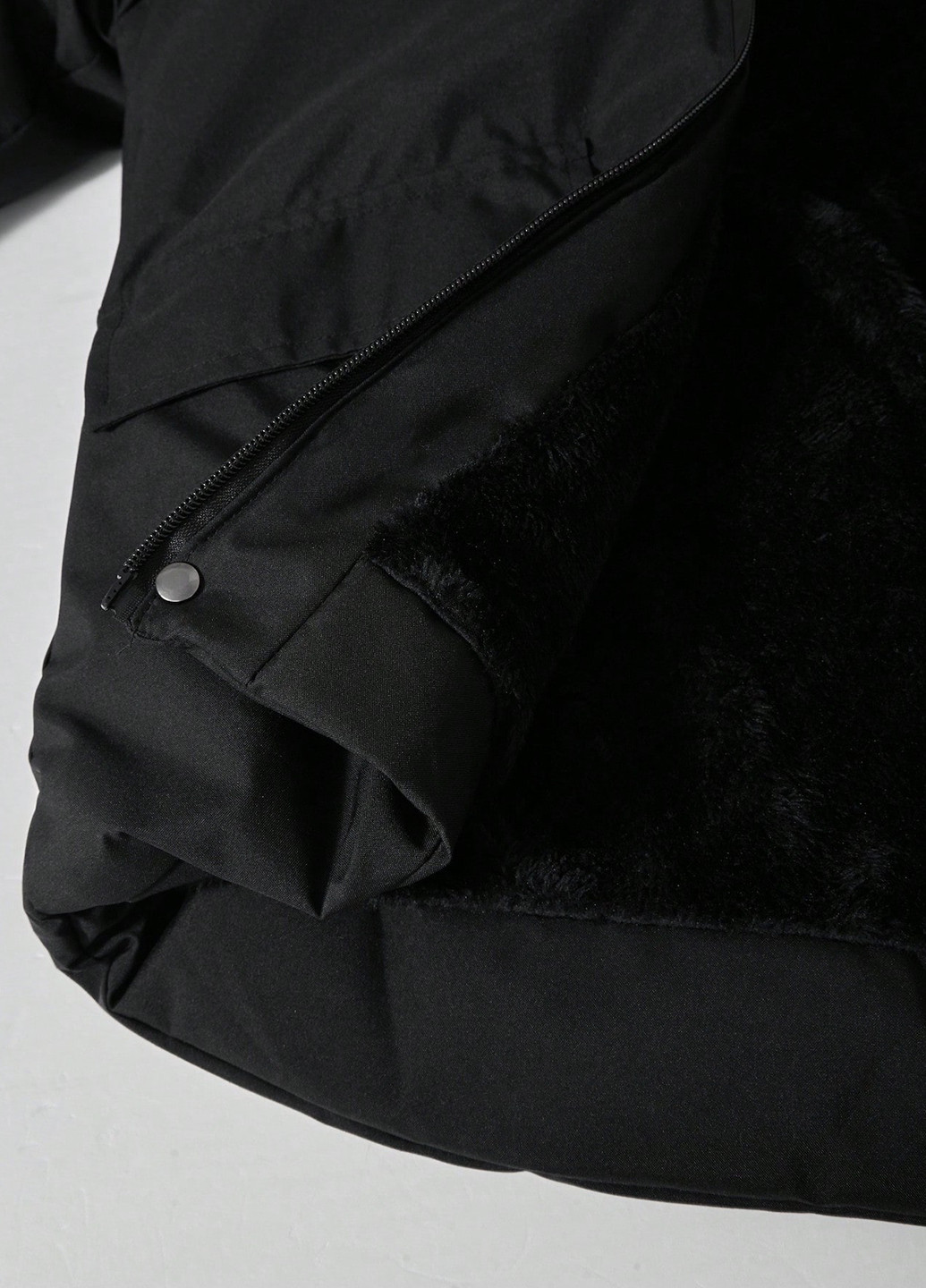 Чорна зимня куртка SHEIN