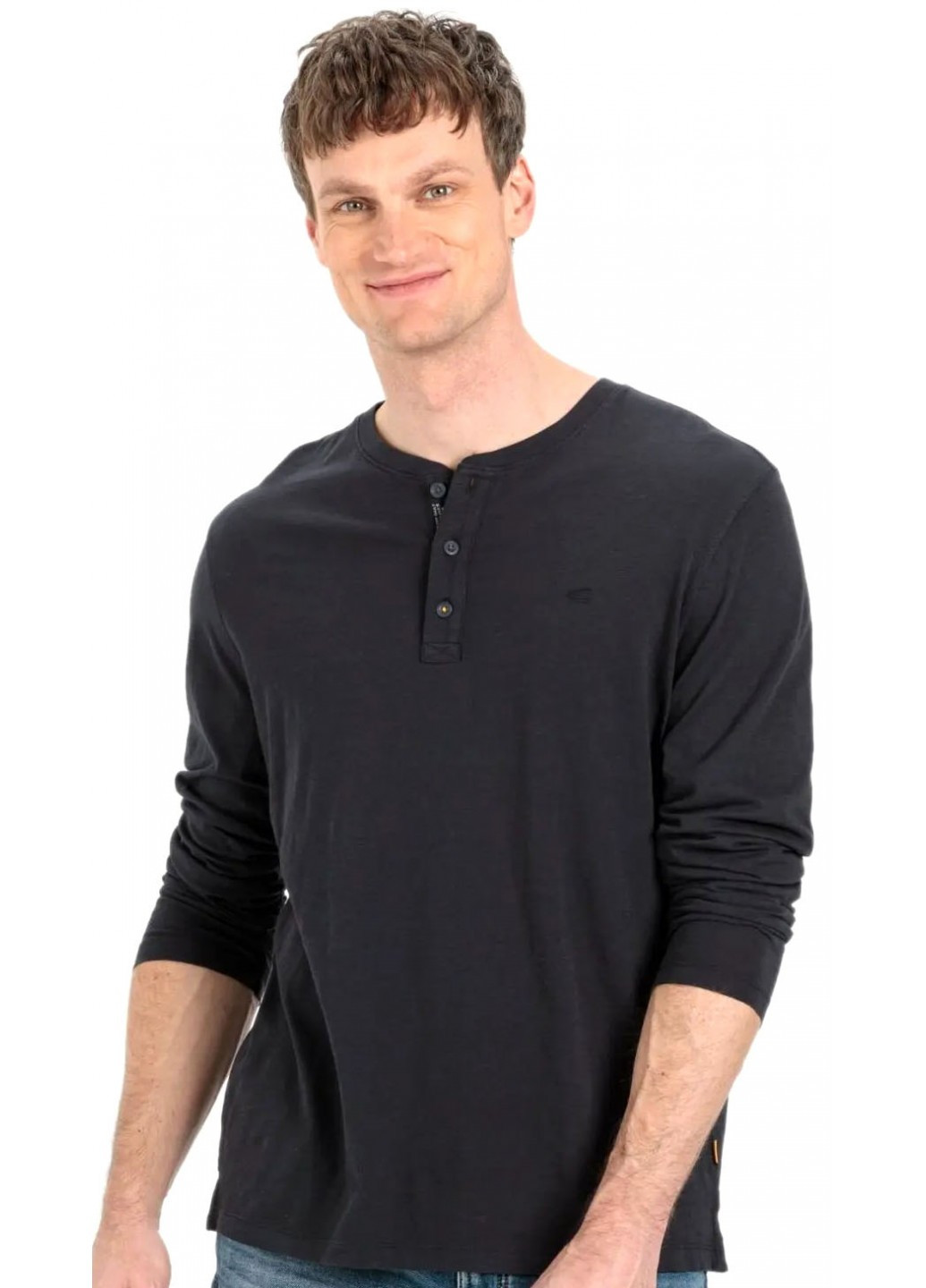 Темно-серый демисезонный спортивный, кэжуал лонгслив Camel Active однотонный