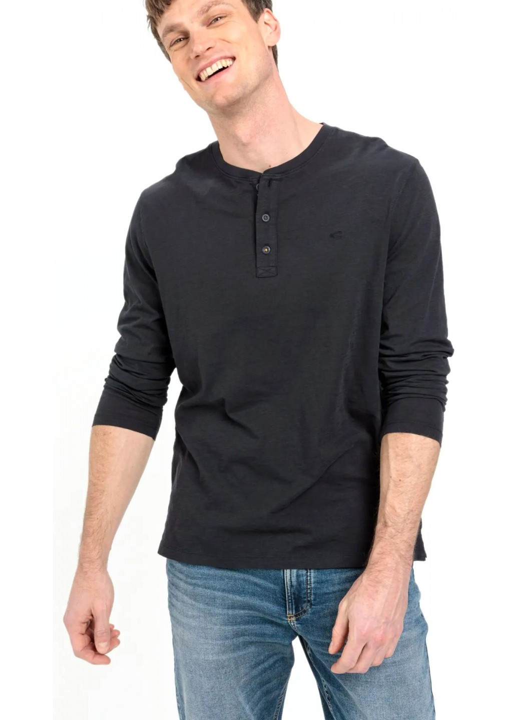 Темно-серый демисезонный спортивный, кэжуал лонгслив Camel Active однотонный