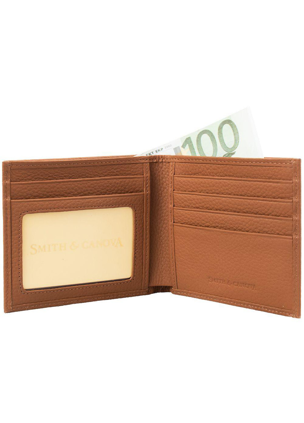 Чоловічий шкіряний гаманець 11,5х9,5х2 см Smith&Canova (252132469)