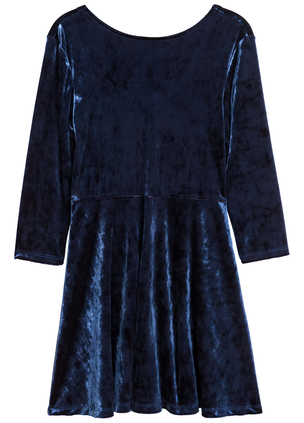 Тёмно-синее платье H&M (137682712)