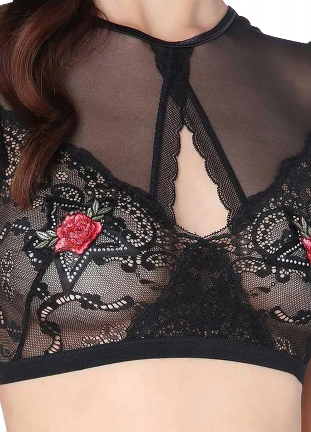 Чорний топ бюстгальтер Fashion Forms без кісточок поліамід