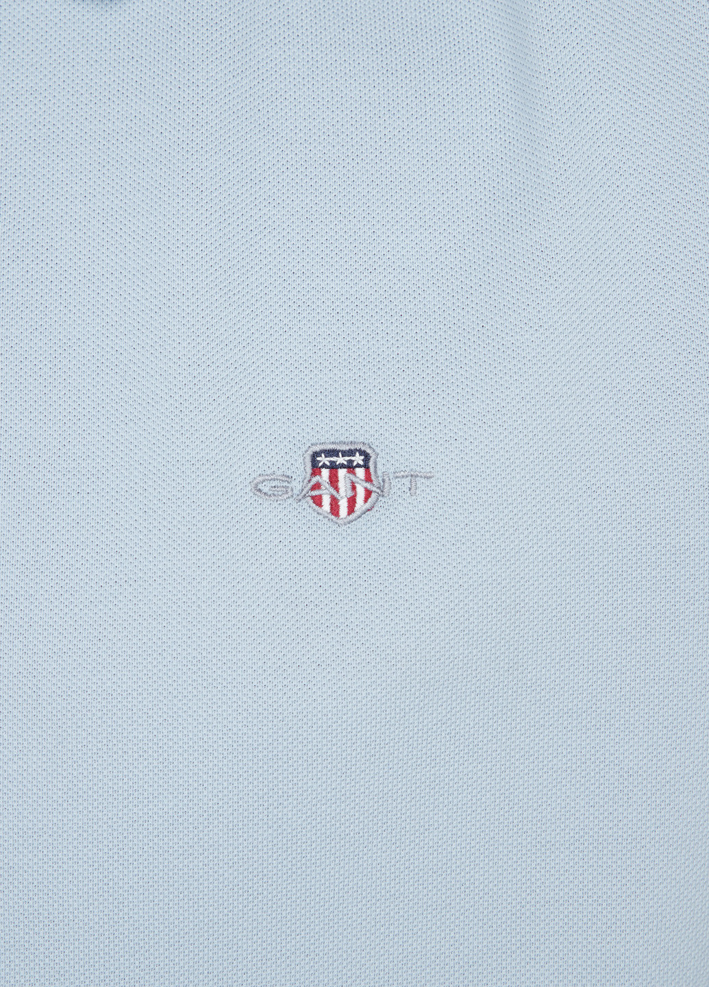 Голубой футболка-поло для мужчин Gant однотонная