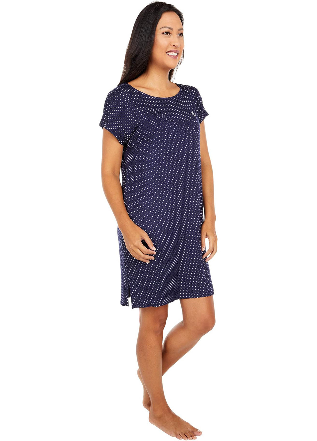 Индиго домашнее платье платье-футболка Ralph Lauren в горошек