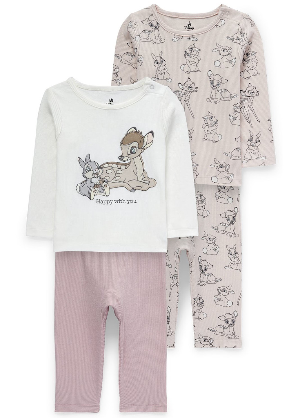 Комбінована всесезон піжама (2 лонгсліви, 2 штанів) лонгслів + брюки C&A