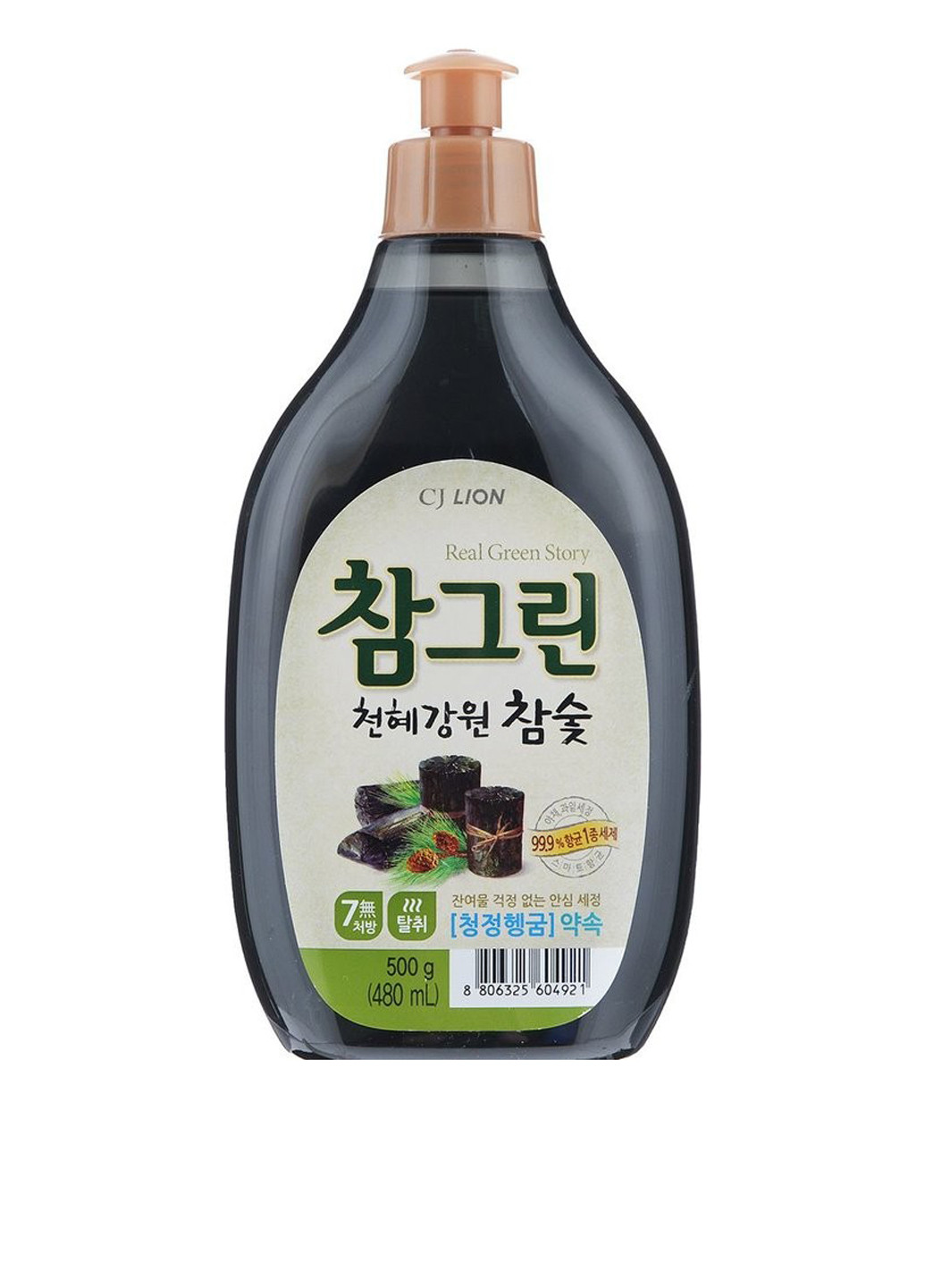 Средство для мытья посуды Древесный уголь, 500 г LION KOREA