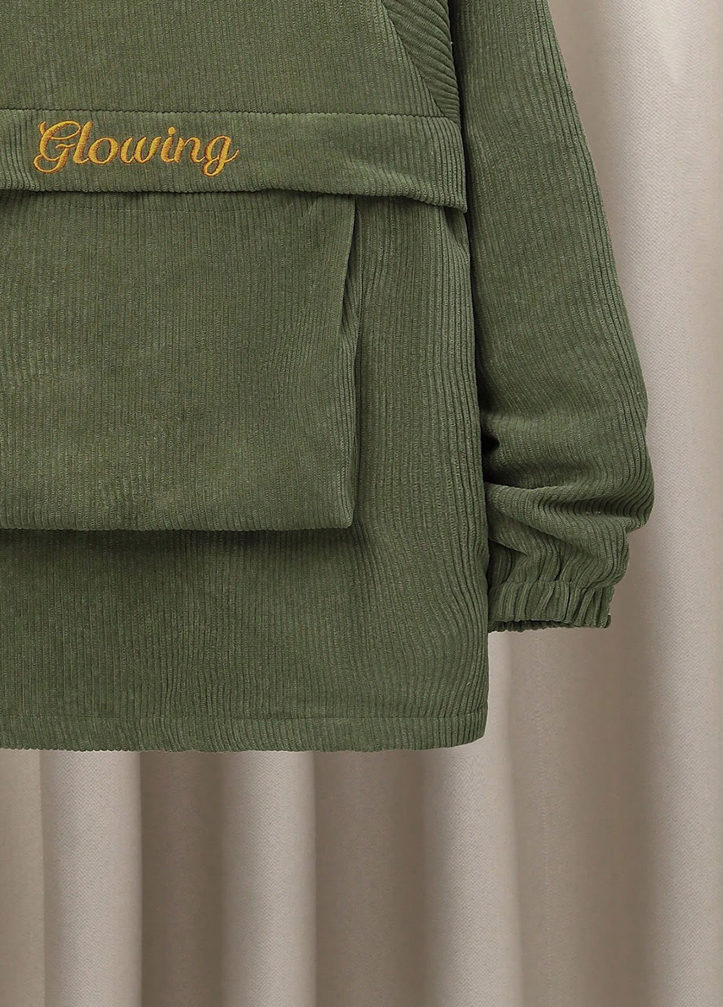 Оливкова (хакі) демісезонна куртка SHEIN