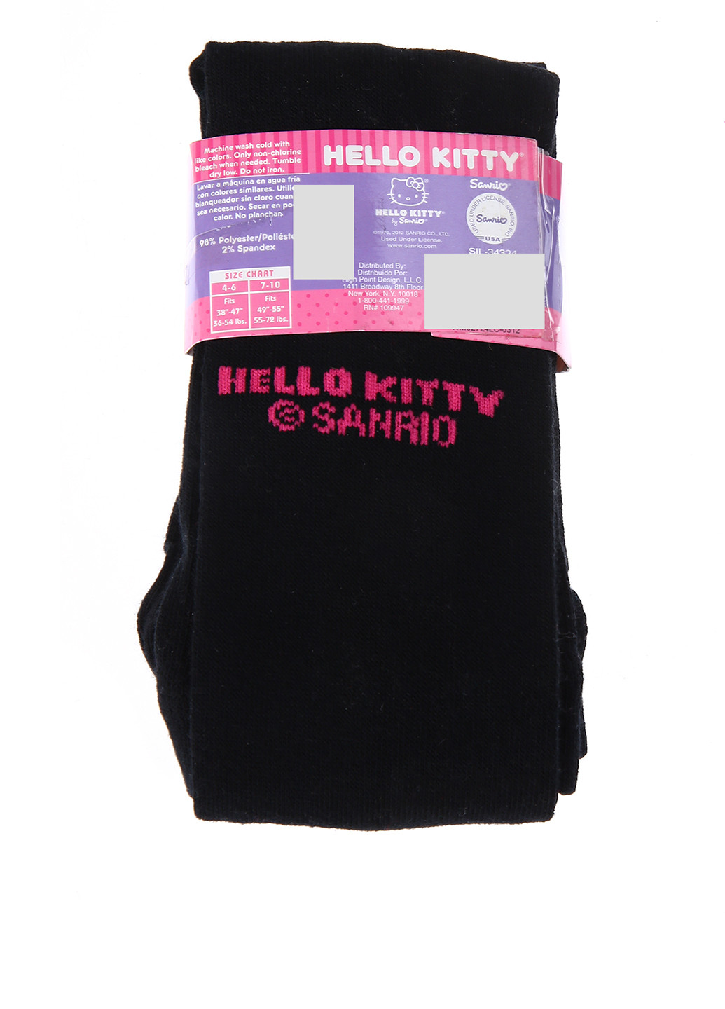 Колготки, чорний Hello Kitty без шортиків персонажах чорні повсякденні