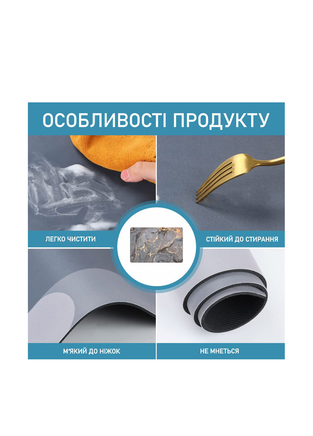 Суперпоглощающий коврик для ванной, 60х90 см Aquarius (322338834)