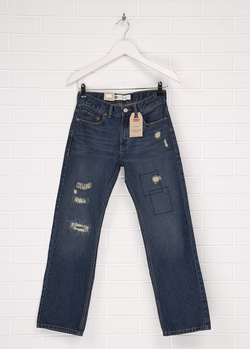 Синие демисезонные классические джинсы Levi's