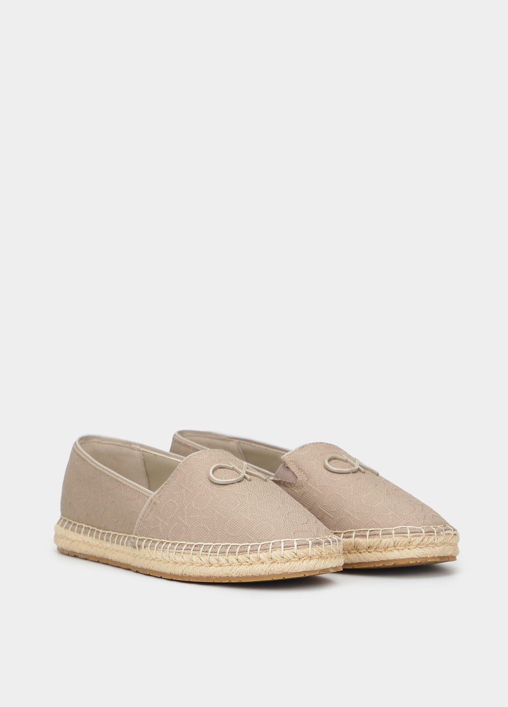Бежевые эспадрильи Calvin Klein однотонный бант (330225714)