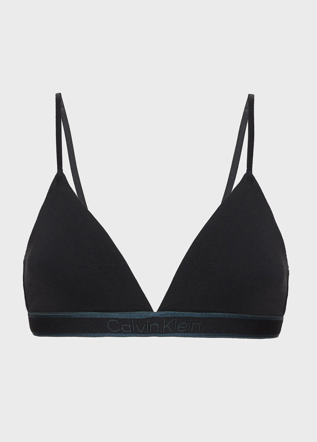 Чёрный триэнджел бюстгальтер Calvin Klein без косточек хлопок