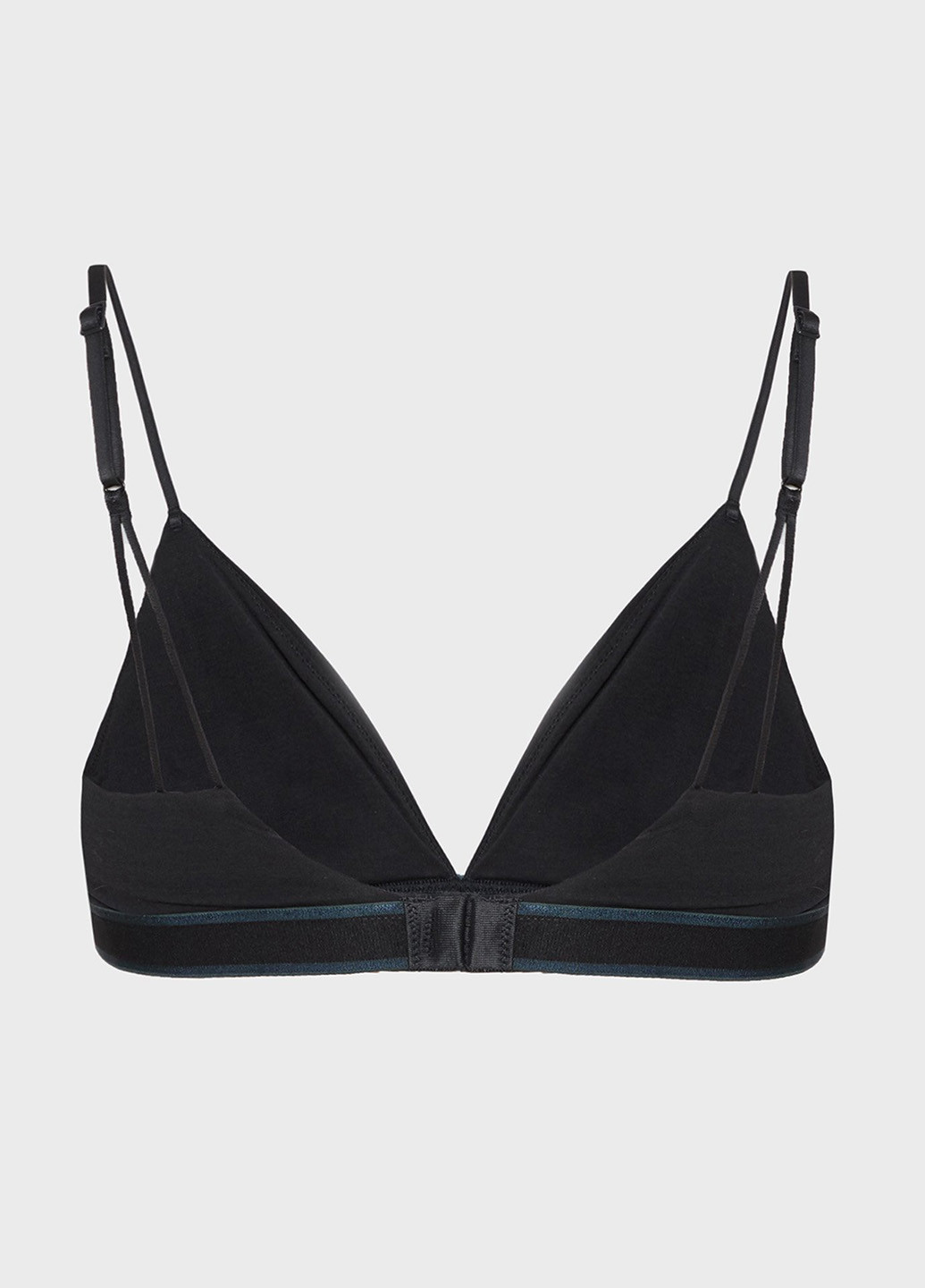 Чёрный триэнджел бюстгальтер Calvin Klein без косточек хлопок