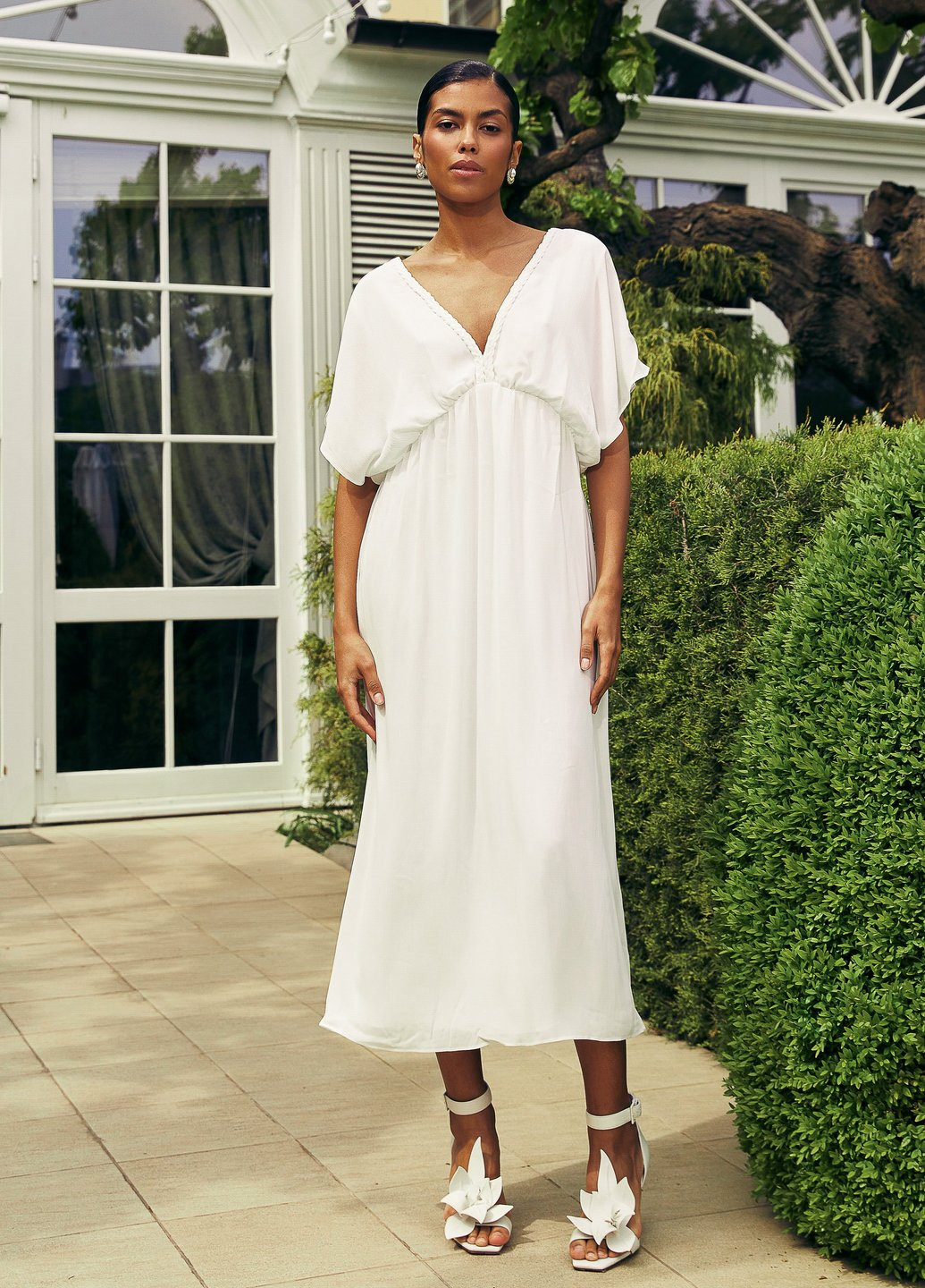 Білий кежуал сукня Gepur однотонна