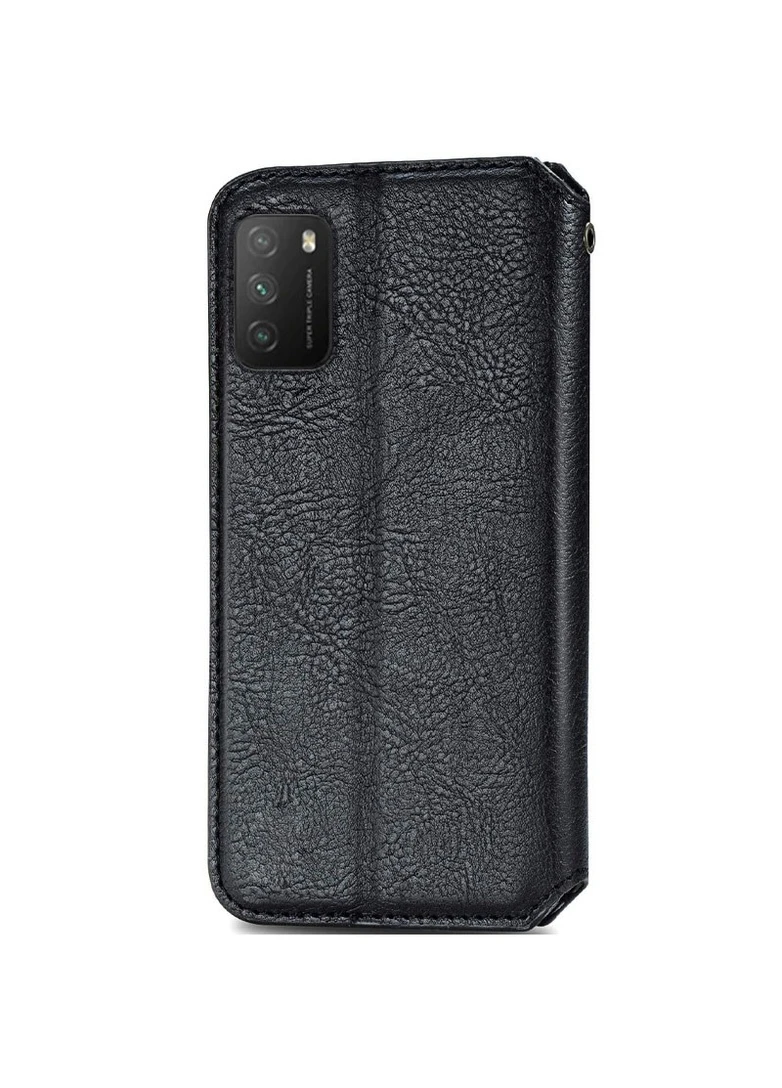 Шкіряний чохол книжка Cubic (PU) для Xiaomi Poco M3 Чорний (is_00000041848_6) Getman (250499344)
