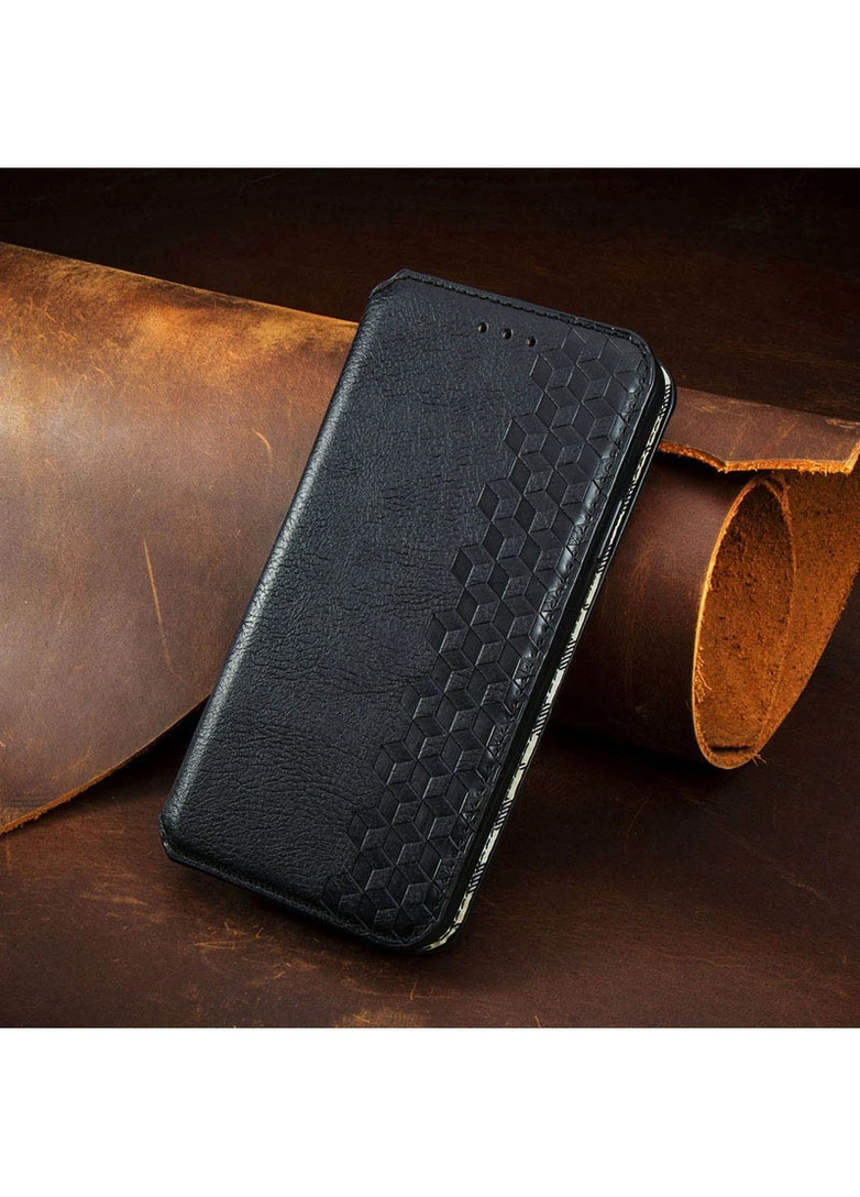 Шкіряний чохол книжка Cubic (PU) для Xiaomi Poco M3 Чорний (is_00000041848_6) Getman (250499344)