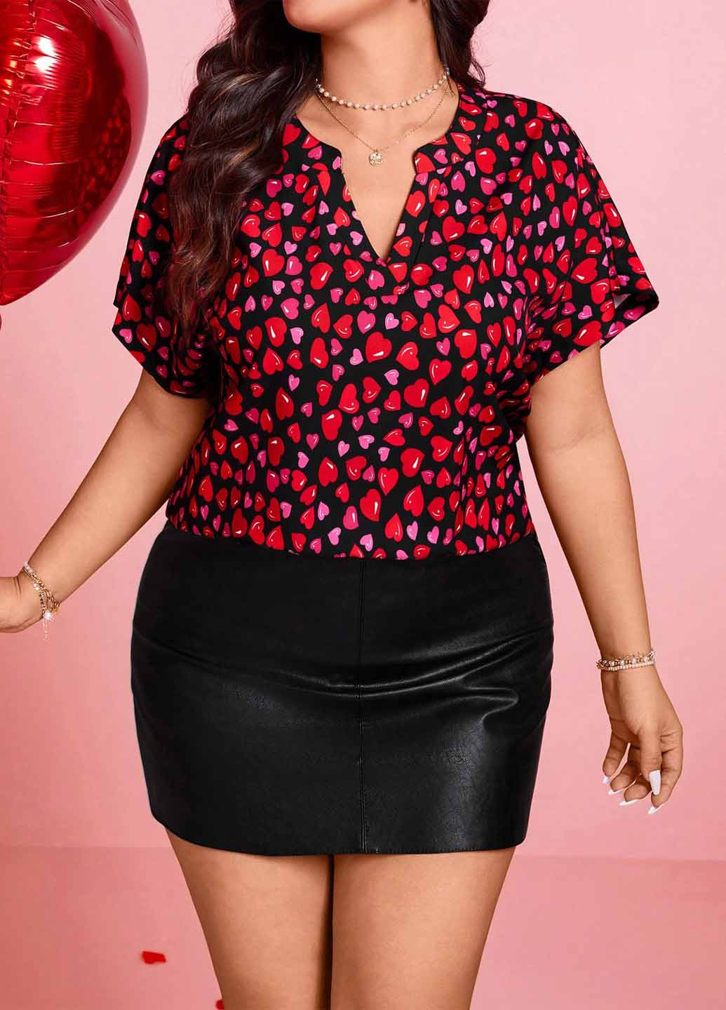 Комбинированная блуза SHEIN