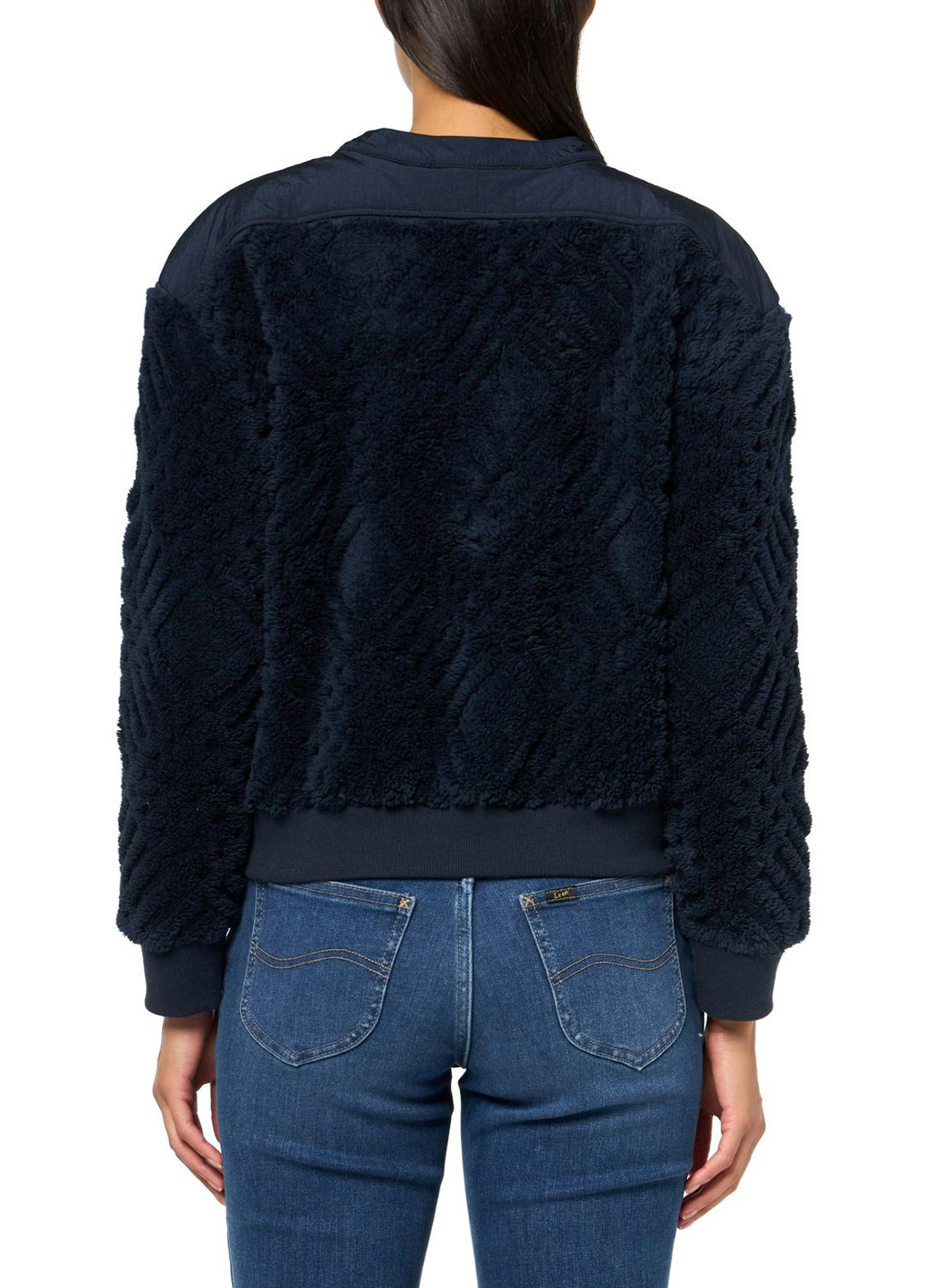 Темно-синий свитшот Tommy Hilfiger однотонный без декора (345570310)