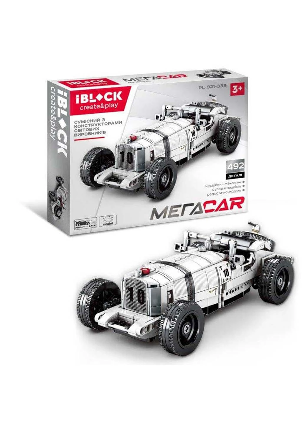 Конструктор МЕГАCAR 492 элемента Iblock (253142438)