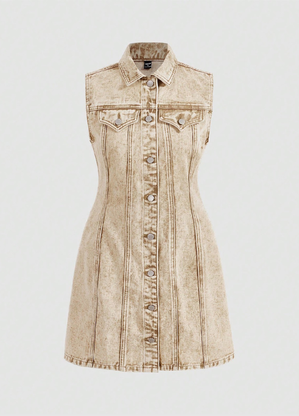 Світло-бежева джинсова сукня SHEIN варенка