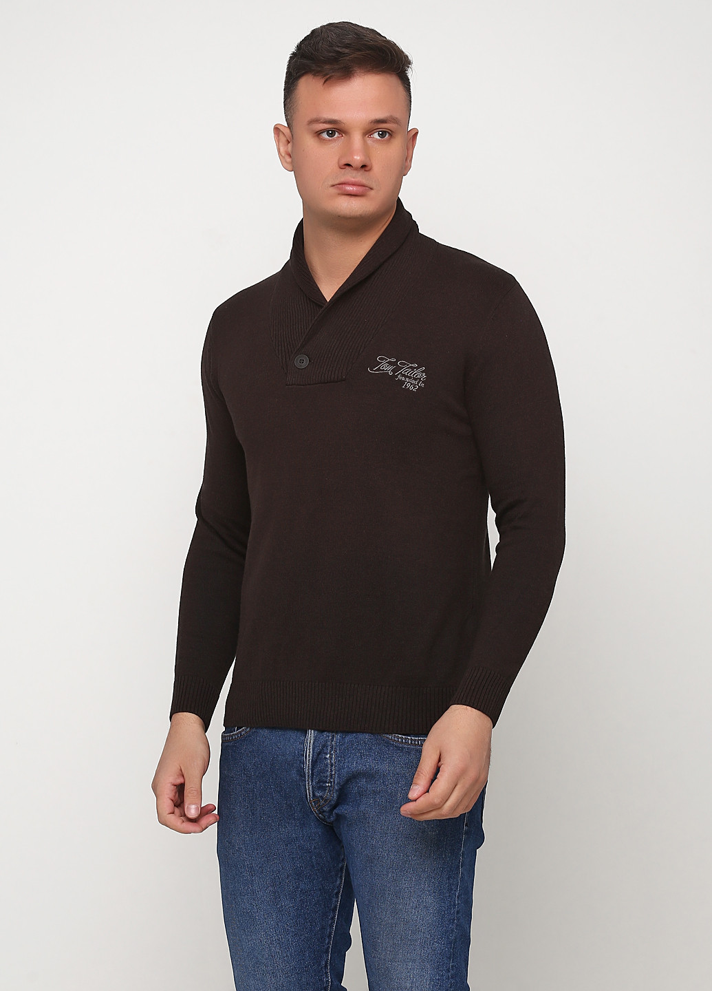 Коричневый демисезонный пуловер пуловер Tom Tailor