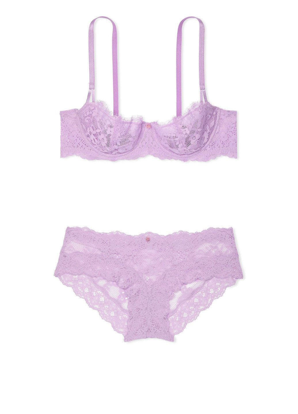 Сиреневый демисезонный комплект (бюстгальтер, трусики) Victoria's Secret