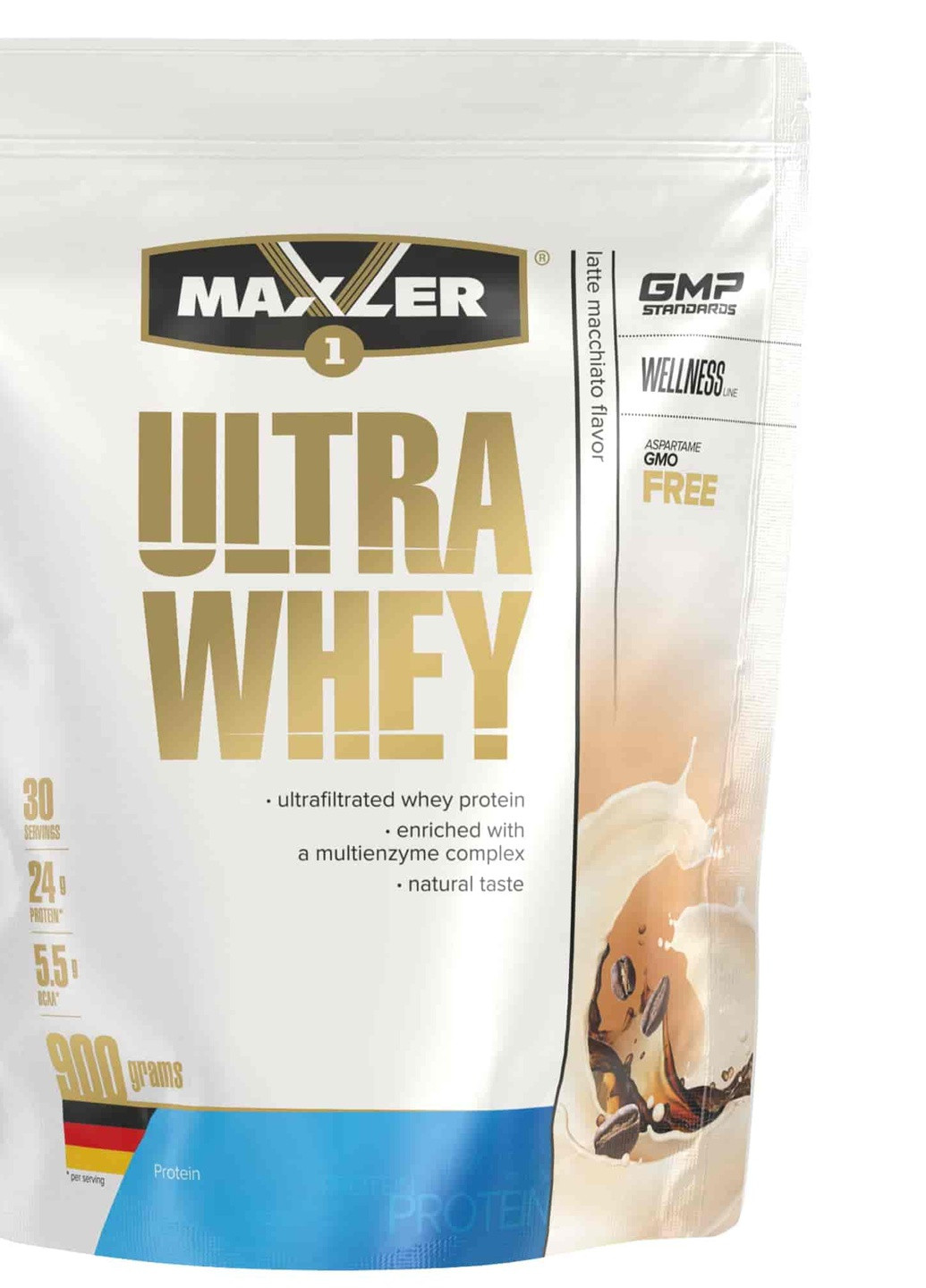 Протеин Ultra Whey 900 г латте маккиато Maxler (253184180)