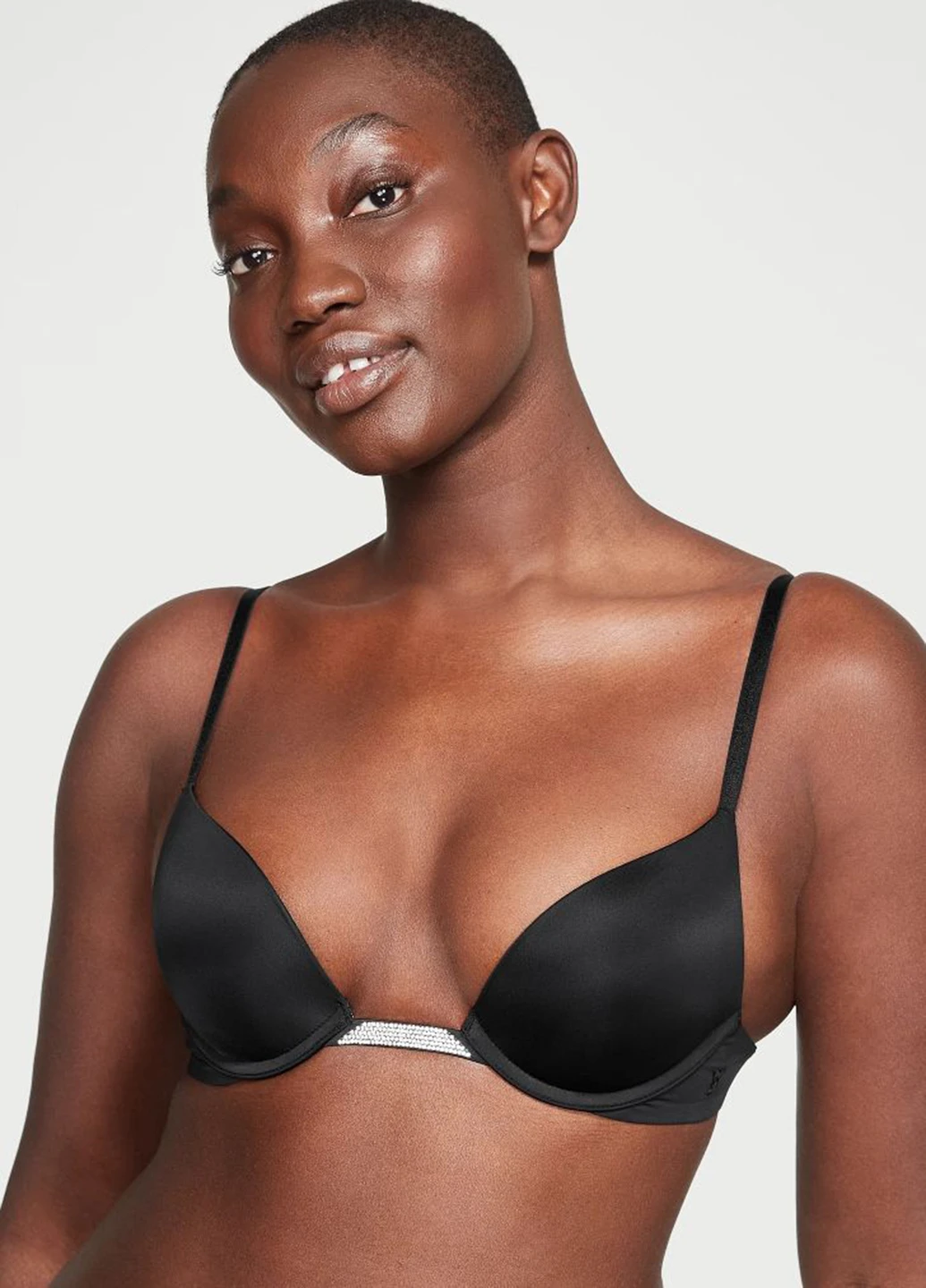 Чорний демісезонний комплект (бюстгальтер, трусики) Victoria's Secret
