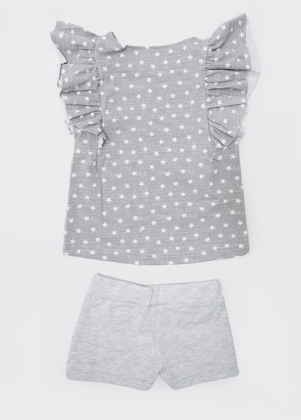 Серый летний комплект (футболка, шорты) Витуся