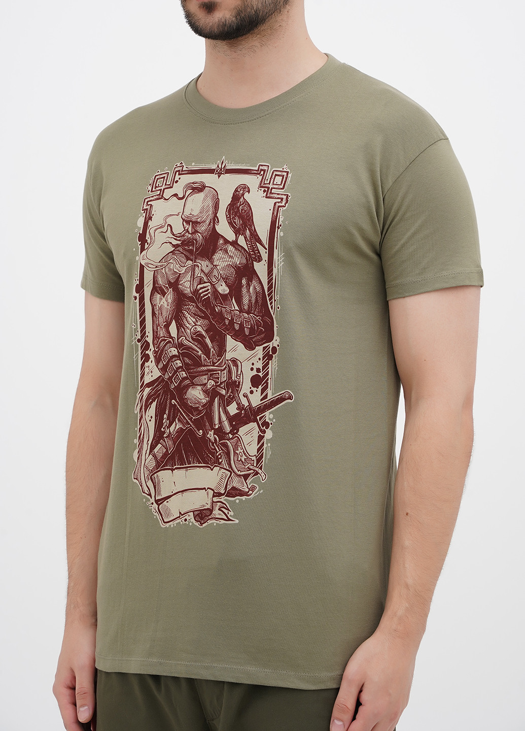 Хакі (оливкова) футболка Sol's