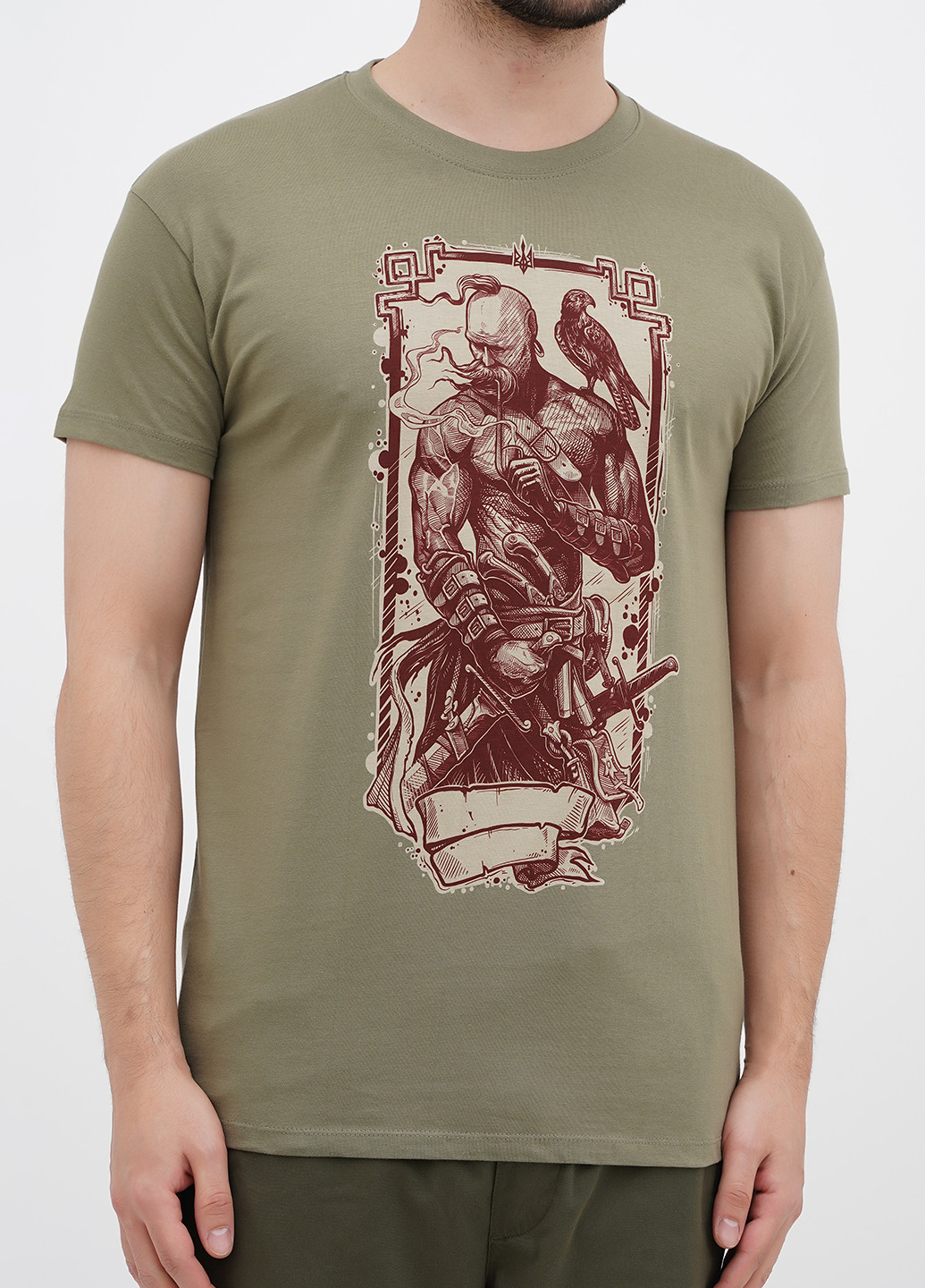 Хакі (оливкова) футболка Sol's