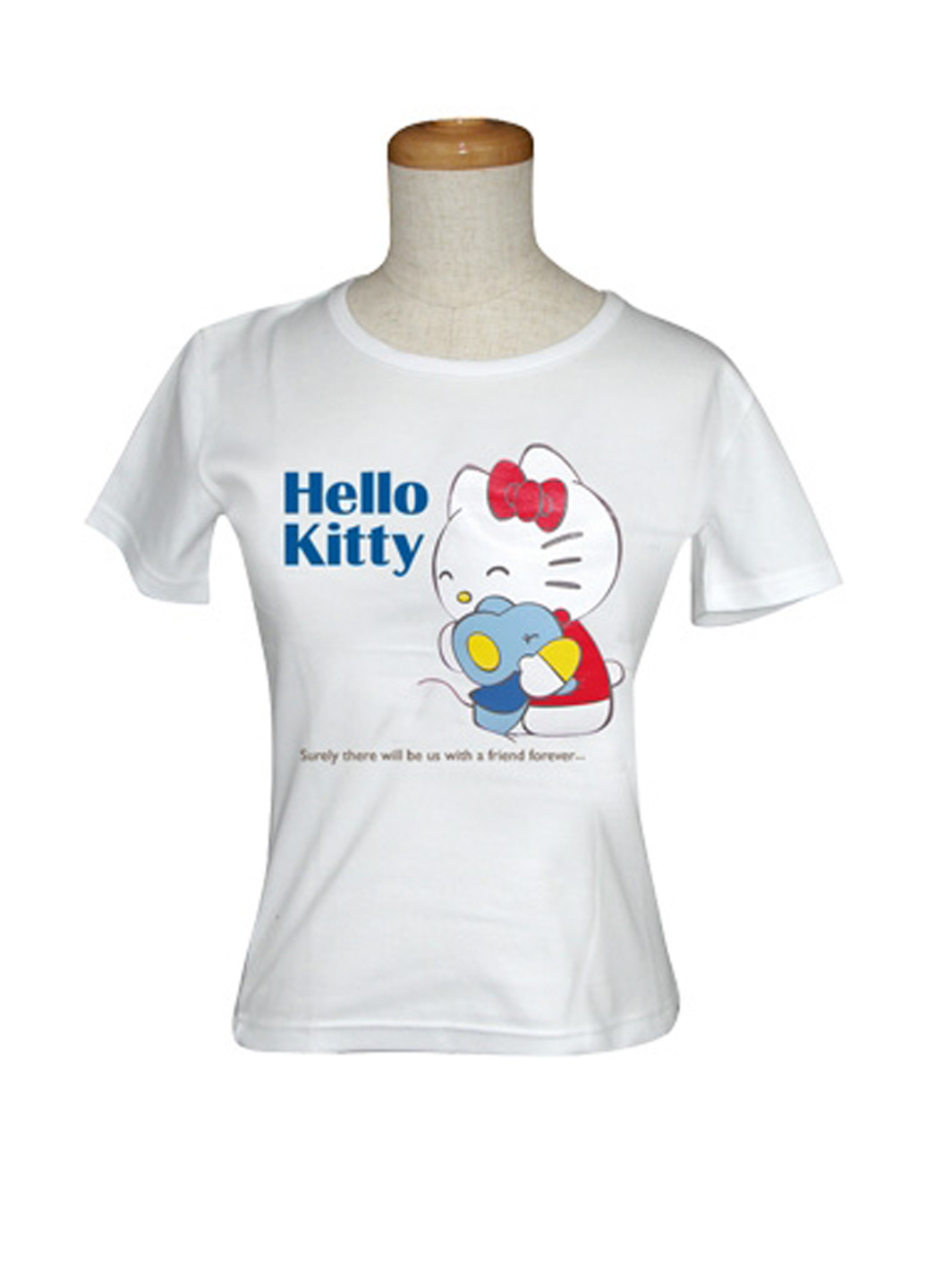 Белая летняя футболка с коротким рукавом Sanrio