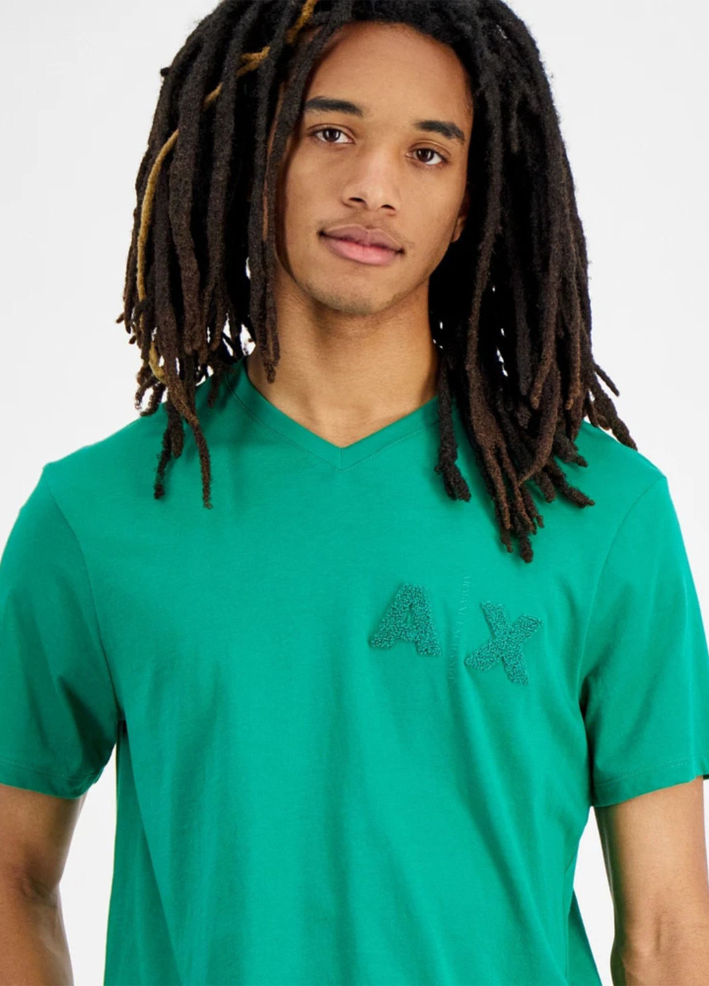 Зеленая футболка Armani Exchange