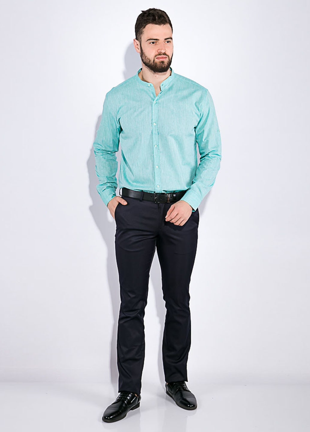 Мятная кэжуал рубашка Time of Style
