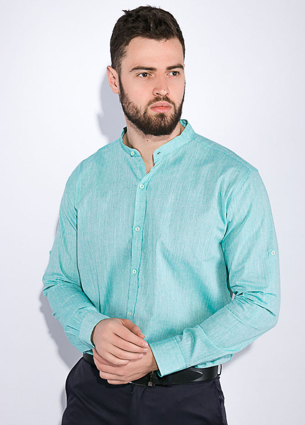 Мятная кэжуал рубашка Time of Style