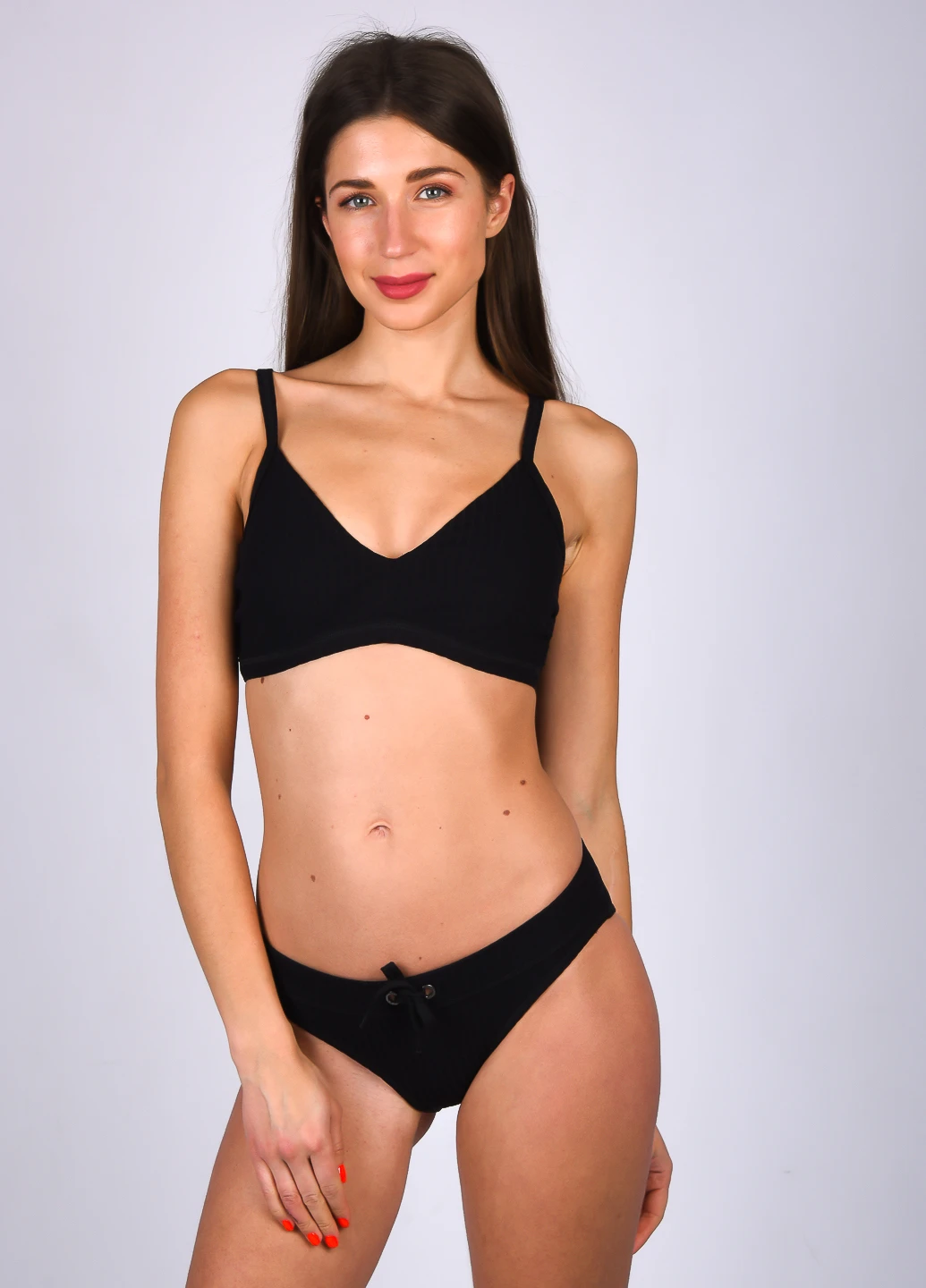 Чорний літній купальник (ліф, трусики) роздільний Seafolly