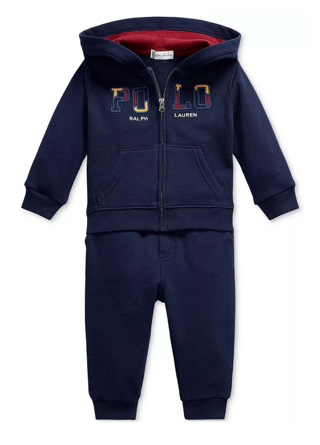 Синий демисезонный костюм (толстовка, брюки) брючный Ralph Lauren