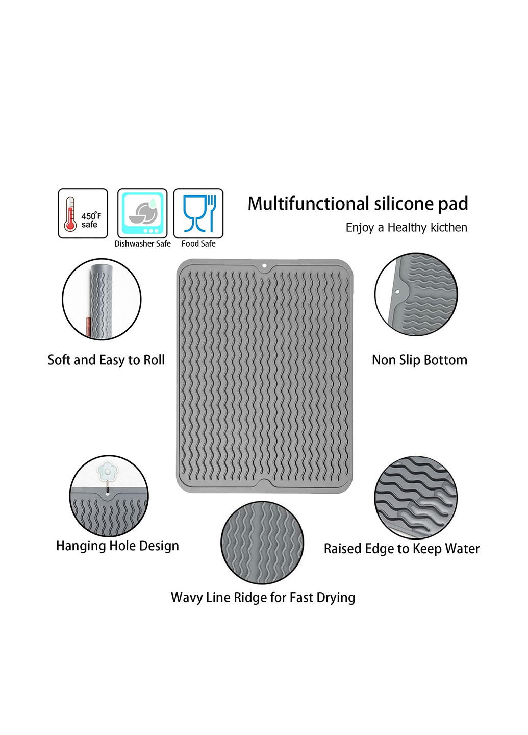 Коврик для сушки посуды, 30х40 см Forus (364998232)