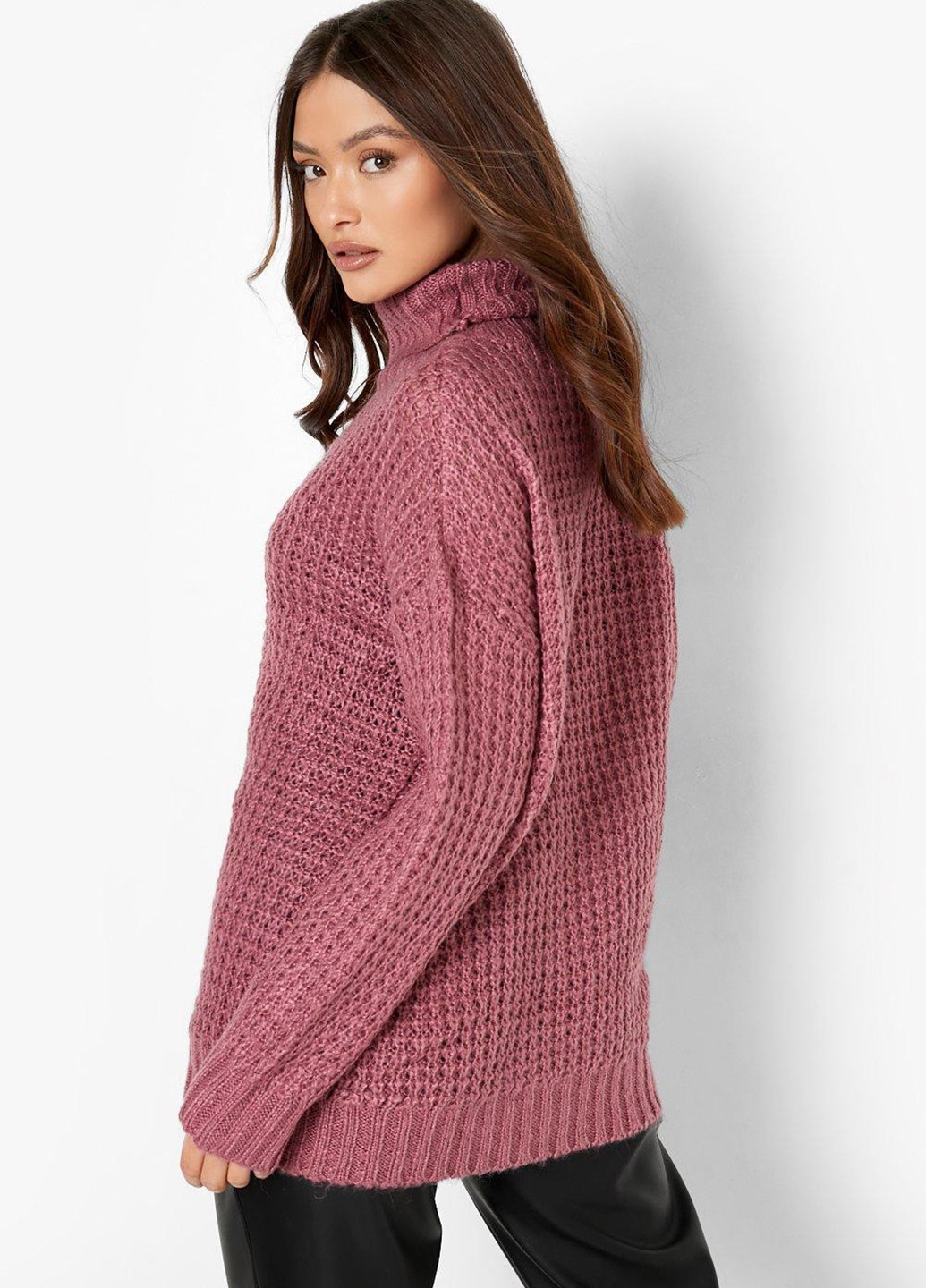 Темно-рожевий демісезонний светр Boohoo
