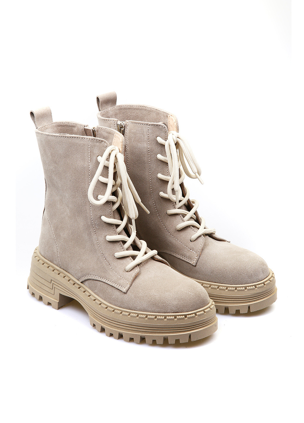 Зимние ботинки берцы Bizoni без декора из натуральной замши